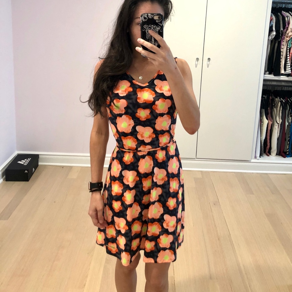 Neon Floral Sundress